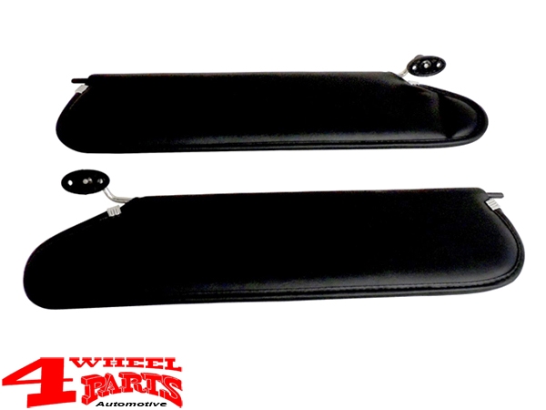 Sunvisor Set in Agate Black Vinyl Wrangler TJ year 97-02