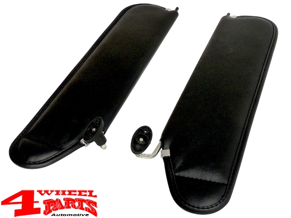 Sunvisor Set in Agate Black Vinyl Wrangler TJ year 97-02