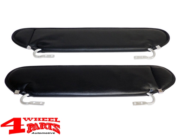 Sonnenblenden Set innen schwarz glänzend Wrangler YJ 87-95