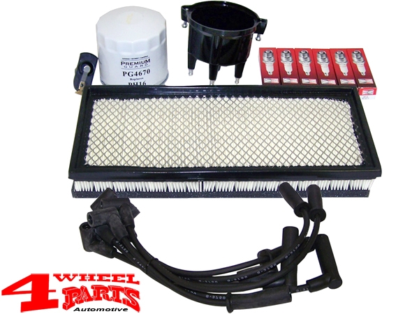 Ignition Tune Up Kit Jeep Wrangler TJ 4,0 L 6 Cyl. year 97-98 | 4 Wheel  Parts