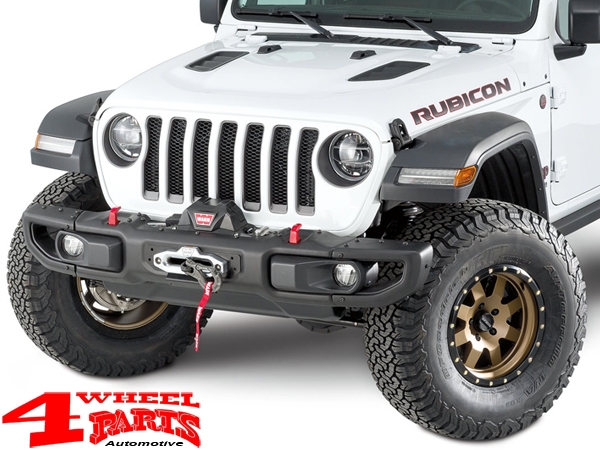 Frontstoßstangen Winch Bumper WARN Seilwindenplatte Seilwindenanbausatz  Rubicon Edition Jeep Wrangler JL + Unlimited Bj. 18-23 + Gladiator JT Bj.  19-23