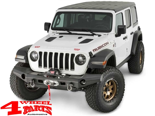 Front Winch Bumper Warn Elite Series Jeep Wrangler JL + Unlimited year  18-23 + Gladiator JT year 19-23 | 4 Wheel Parts