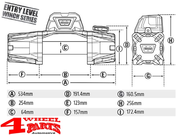 Seilwinde WARN EVO 8-S 3629kg 12V mit Synthetik Seil