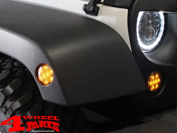 Park or Turn Signal Lights LED Smoked Wrangler JK 07-18
