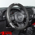 Elite Series Steering Wheel Cover Black with "Jeep" Logo