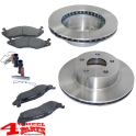 Disc Brake Rotor + Disc Pad Set Front year 84-89