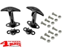 Hood Catch Set in Black Jeep CJ + Wrangler YJ year 41-95