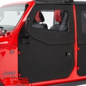 2-Piece Doors Front Black Twill Wrangler JL JT 18-24 2- or 4-doors