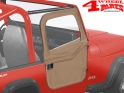 2-Piece Doors Pair Spice Denim Bestop Jeep CJ + Wrangler YJ year 80-95