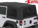Tinted Window Kit OEM Top Black Diamond Wrangler JK 11-18 4-doors
