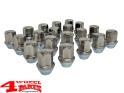 Radmuttern Set 20 Stk. Edelstahl Chrom M14x1,5 JL JT 18-24 + WK2 11-24