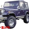 Fender Flare Kit 11cm 4-pce. with TÜV Jeep CJ year 76-86