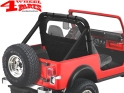 Windjammer Black Denim Softtop Bestop CJ + Wrangler YJ year 80-95