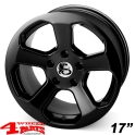 Alufelge 7,5x17 ET +26 Bon'Z schwarz TÜV Cherokee KL Bj. 14-24