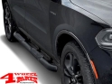 Side Tube Steps round Ø 75mm Black textured Dodge Durango 11-21