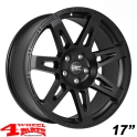 Alufelge 8,5x17 ET +30 W-TEC Black Edition TÜV Wrangler JL 18-24