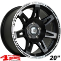 Aluminum Wheel 8,5x20 ET +35 W-TEC Black TÜV Grand Cherokee 99-04