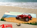 Beach Towel "Ready to Beach" 100% Cotton 80x160cm