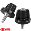 Windshield Knob Pair Black Jeep CJ + Wrangler YJ year 72-95