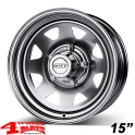 Stahlfelge Dotz Dakar 7x15 ET +5 mit TÜV Cherokee XJ 84-01