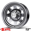 Steel Wheel Dotz Dakar 6x15 ET 0 incl. TÜV Vitara ET/TA year 88-04