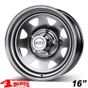 Stahlfelge Dotz Dakar 7x16 ET +13 mit TÜV Wrangler TJ 97-06