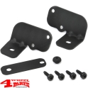 Windshield Light Brackets Black Satin Wrangler JK year 07-18