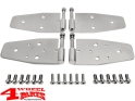 Door Hinge Set Stainless Steel CJ + Wrangler YJ TJ year 76-06