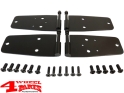 Türscharniere Set schwarz Edelstahl CJ + Wrangler YJ Bj. 76-93