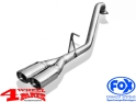 Sport Endrohrsystem Edelstahl 2 x 93x79mm TÜV Toyota Hilux III Bj. 07-11 Double Cab